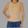 Blusa Regata Feminina Canelada de Viscose Nude - Image 2